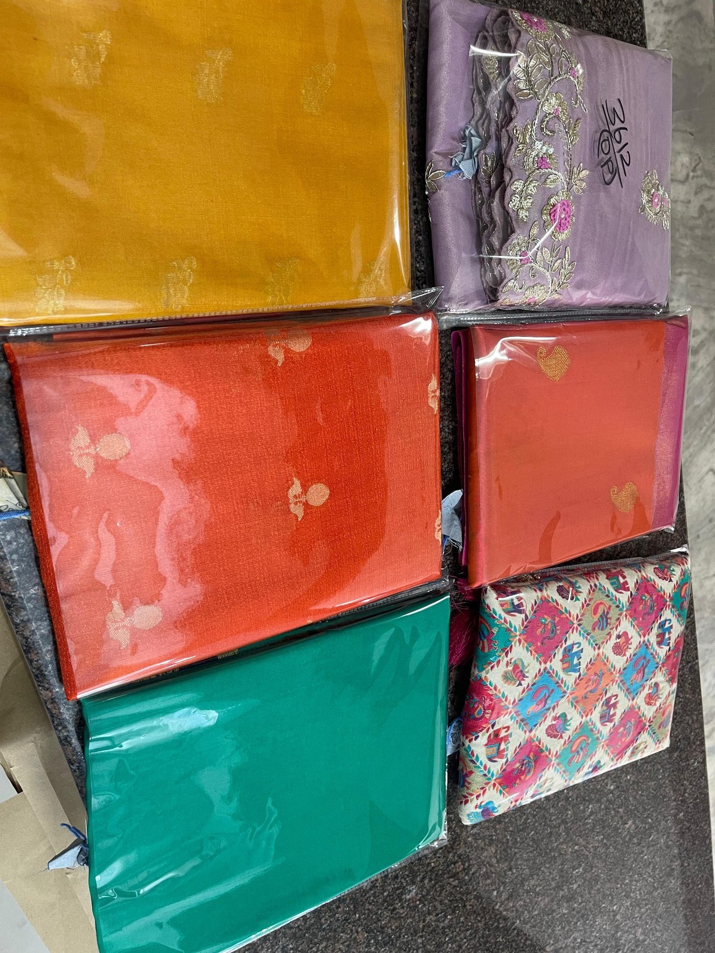 Silk saree finishing work by Prince Dry Cleaners